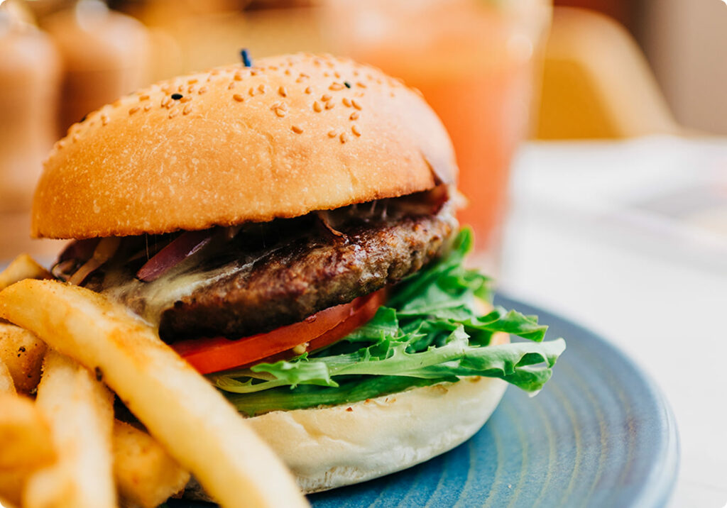 hamburger-frites